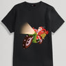 100% Cotton Cool Motorcycle Santa Print T-Shirt