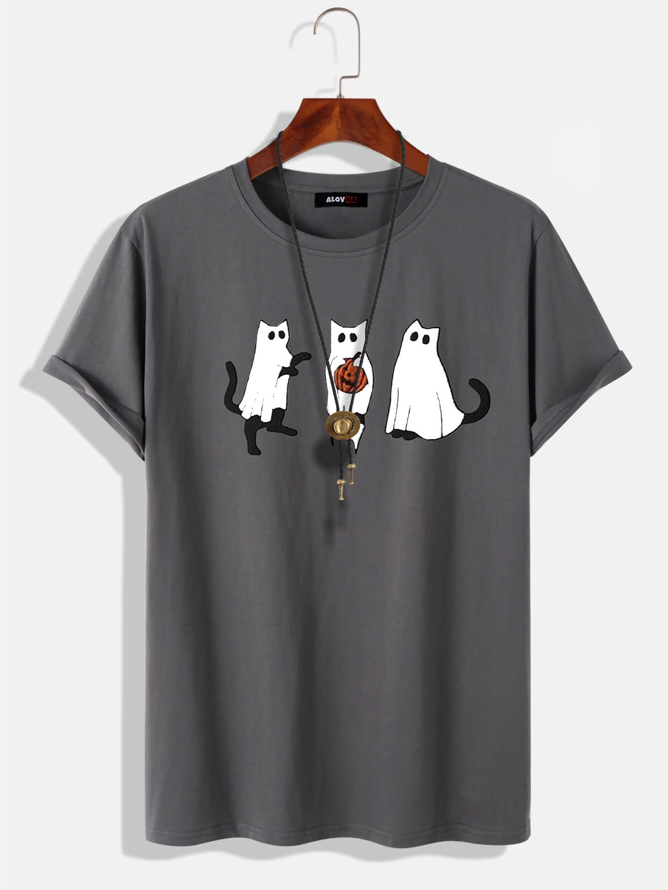 100% Cotton Halloween Spooky Cat T-Shirt