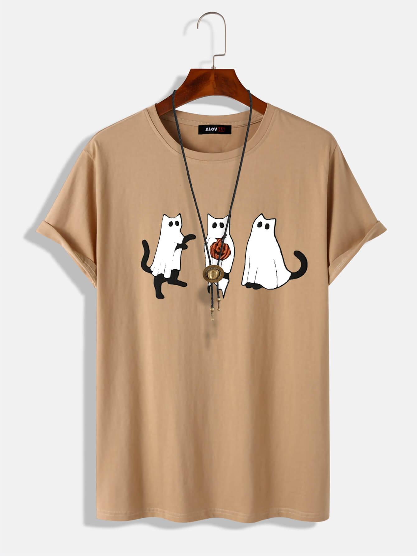 100% Cotton Halloween Spooky Cat T-Shirt