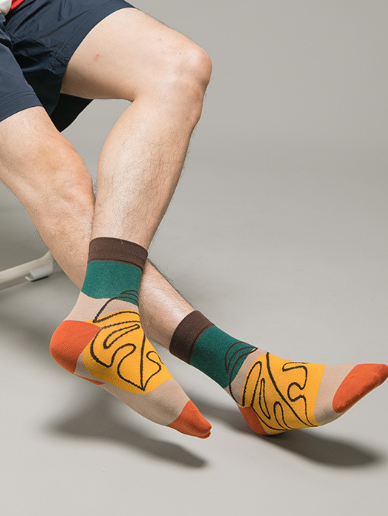 5 Pairs Of Colorful Socks From The Natural Animal Series