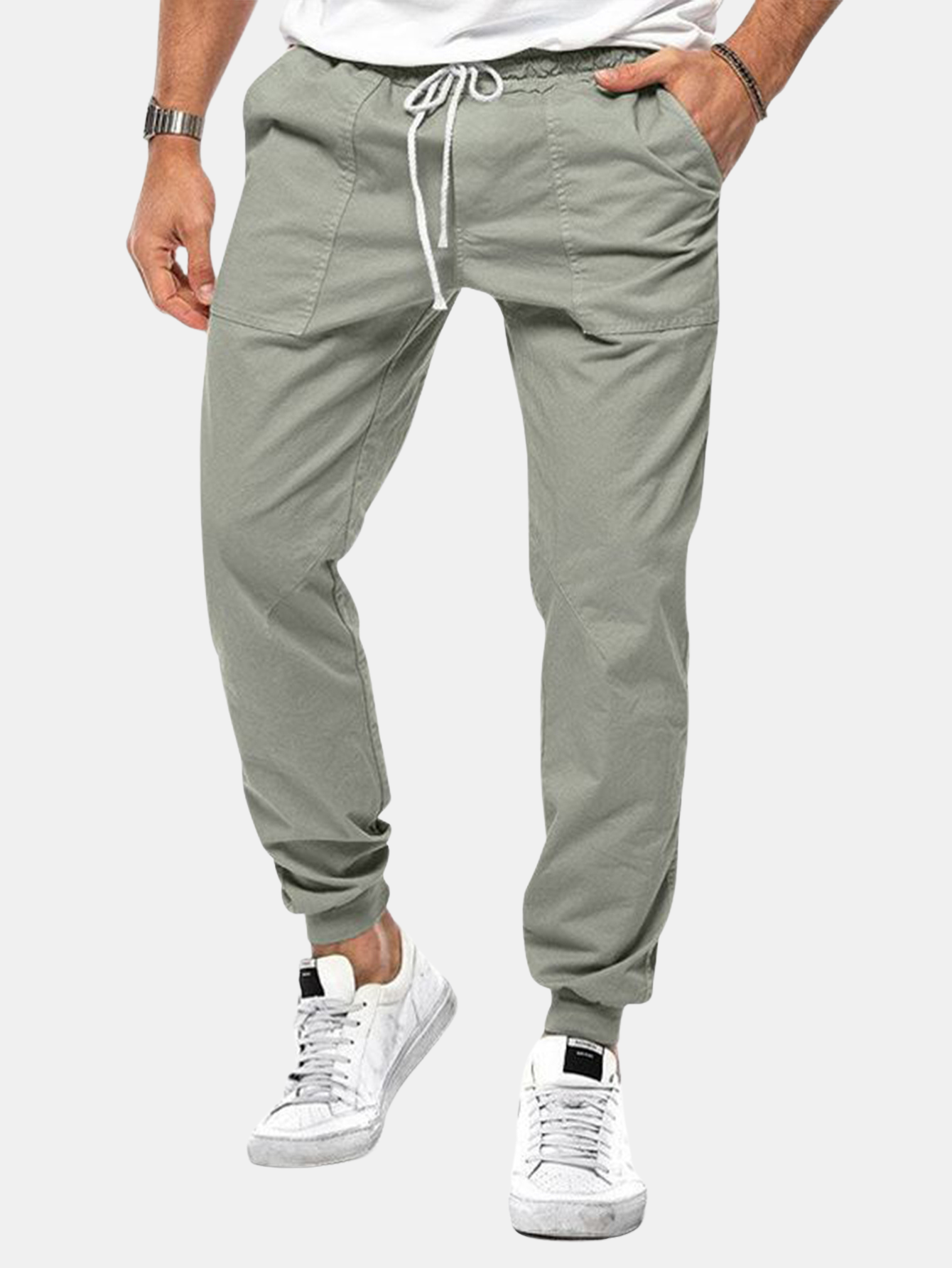 Drawstring Trousers For Casual Outdoor