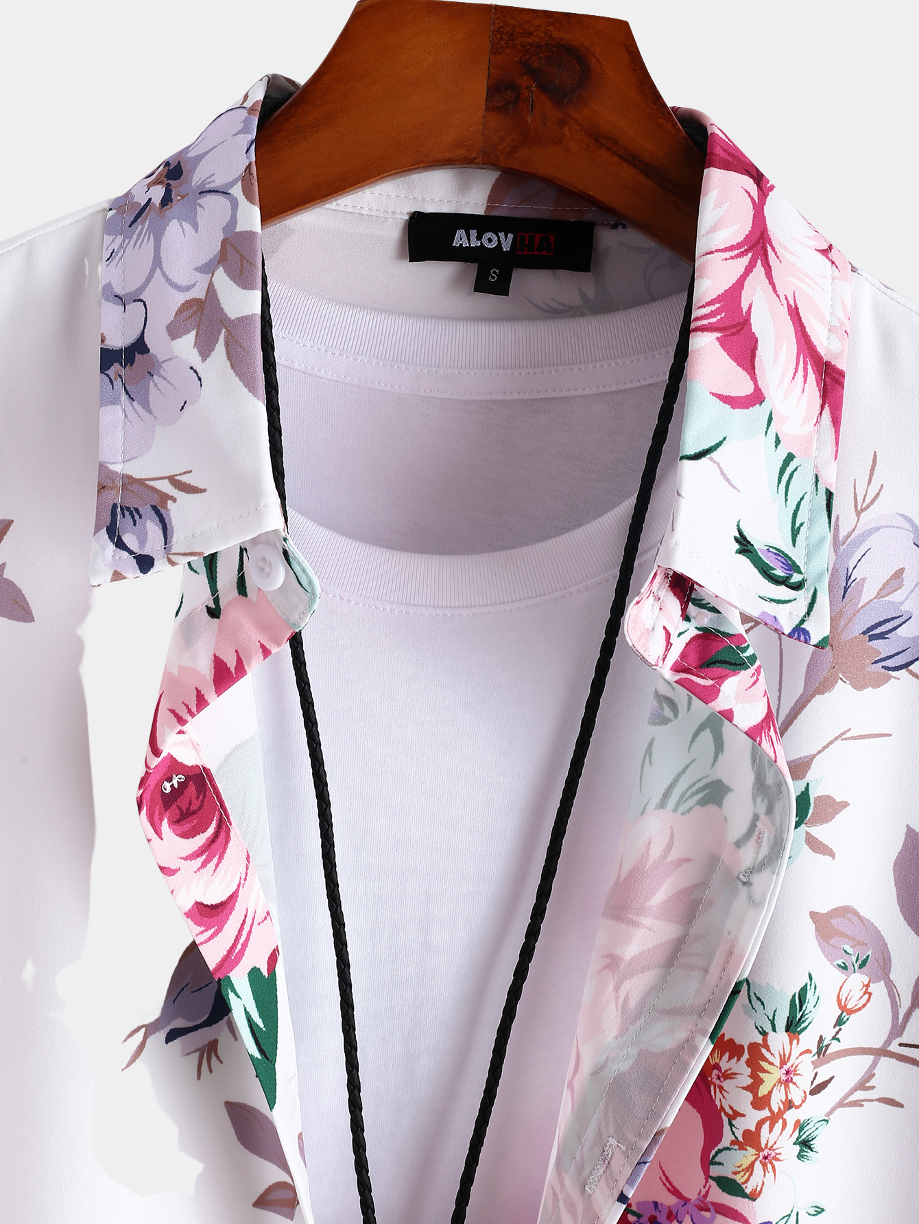 Chemise hawaïenne à grandes fleurs de style vacances pour hommes et femmes