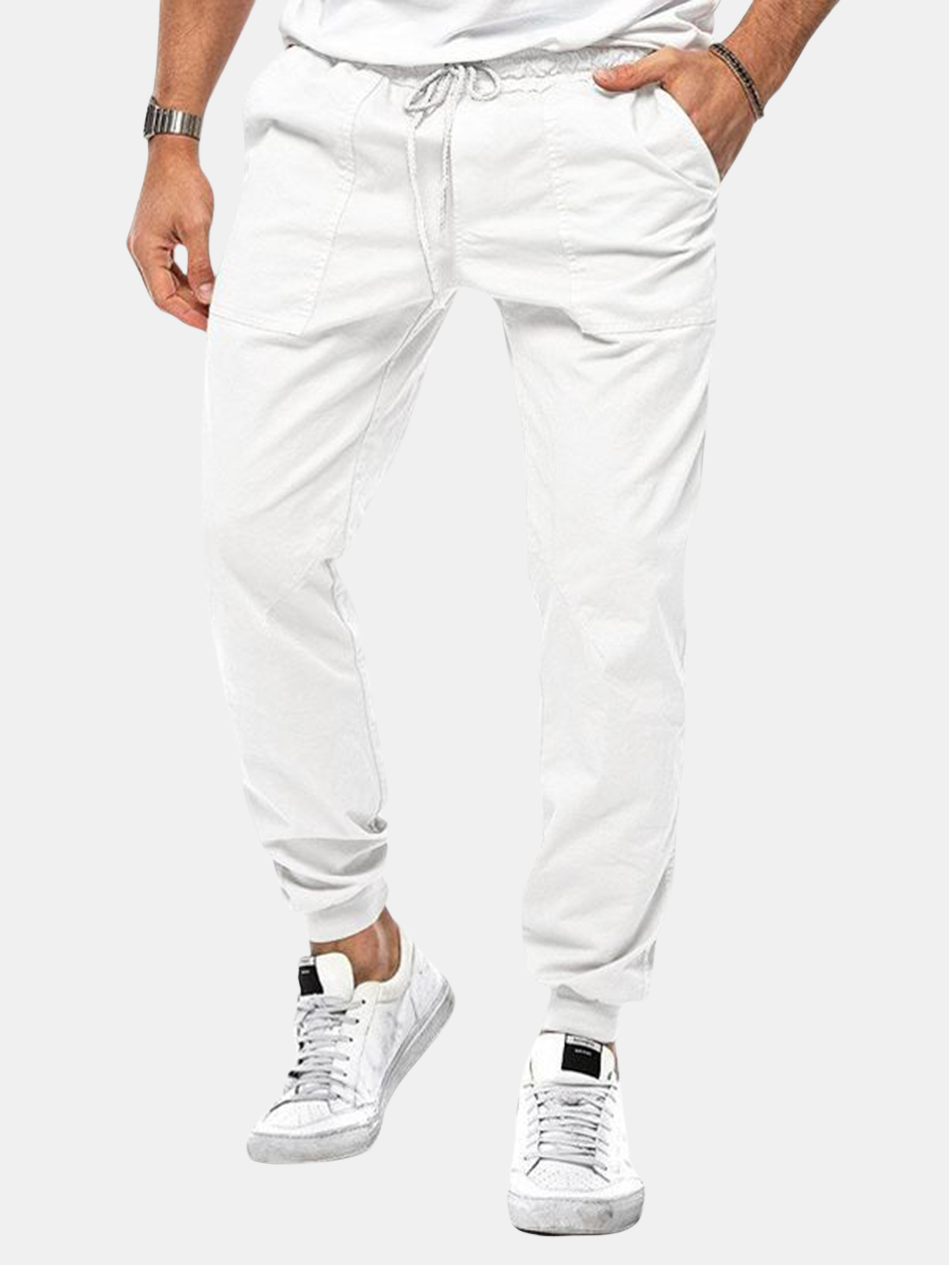 Drawstring Trousers For Casual Outdoor