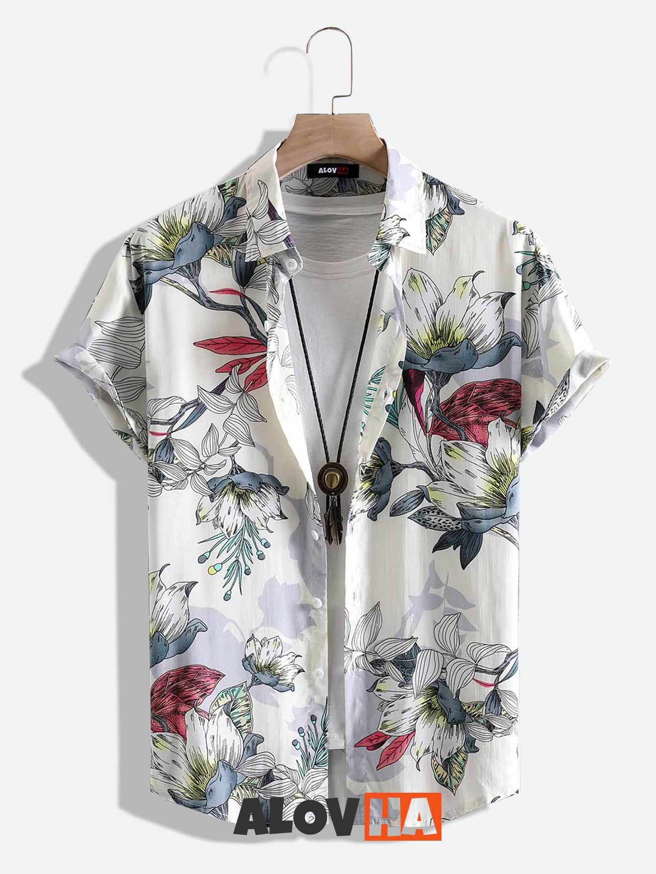 All-Match Fresh Floral Pattern Shirt