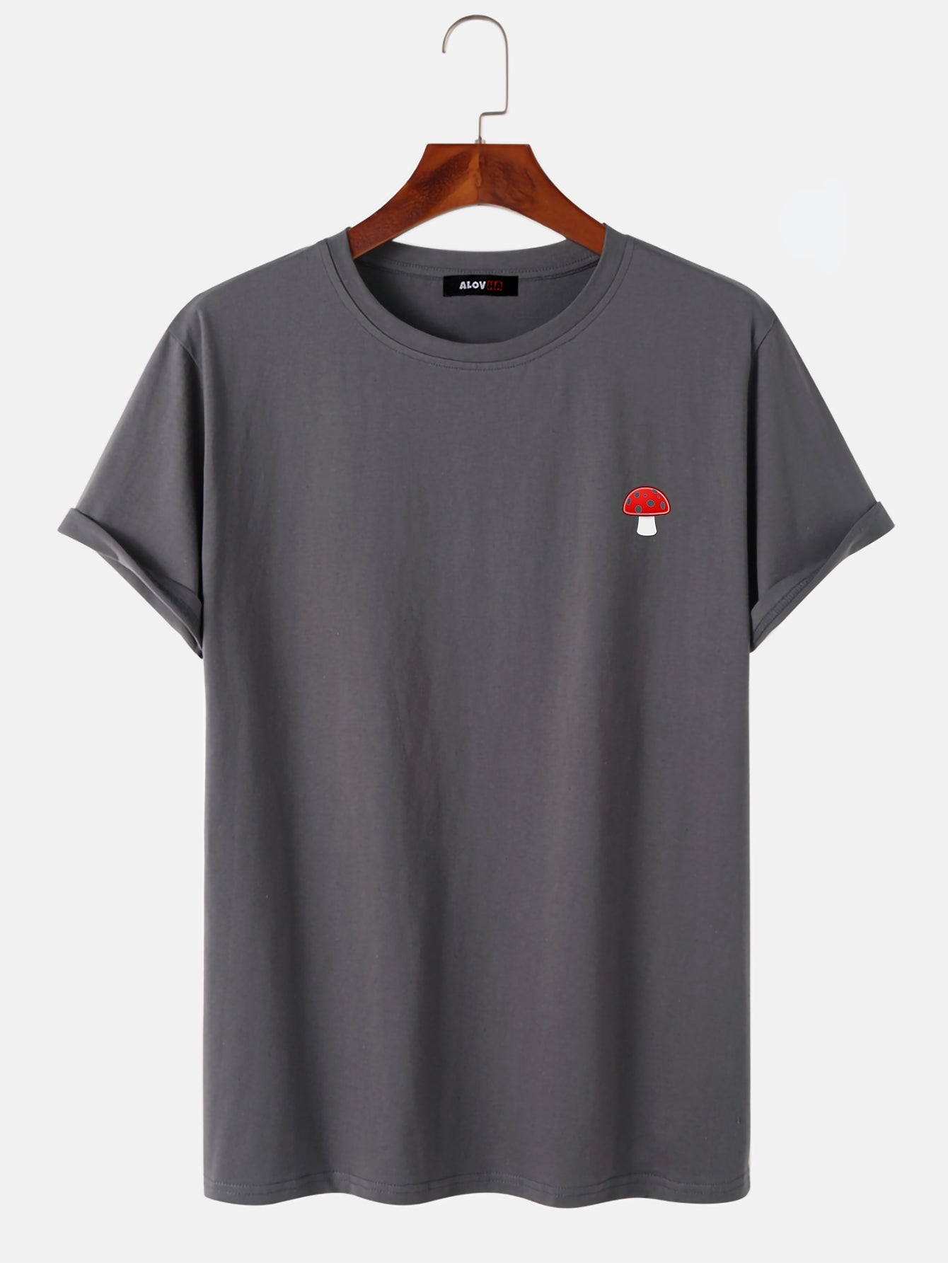 All-Match Red Mushroom Short-Sleeved T-Shirt