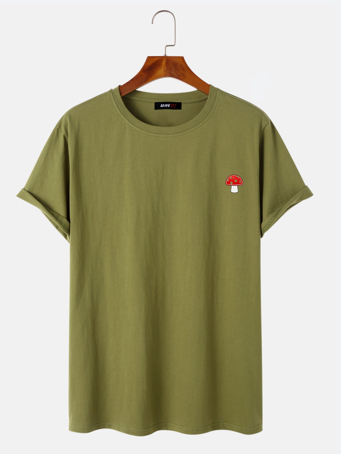 Camiseta de manga corta All-Match Red Mushroom