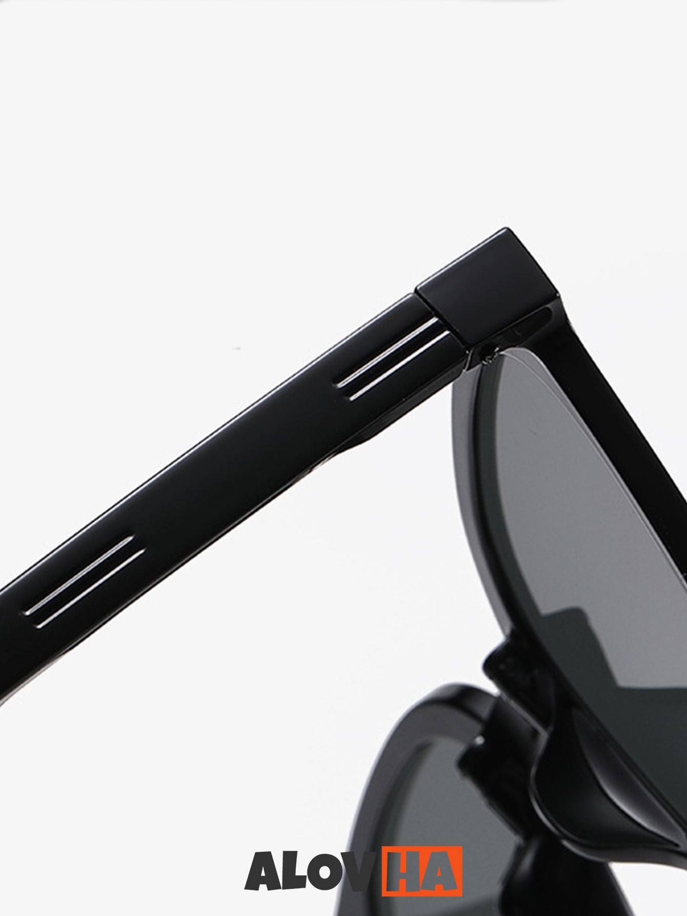 All-Match Square Black Frame Sunglasses