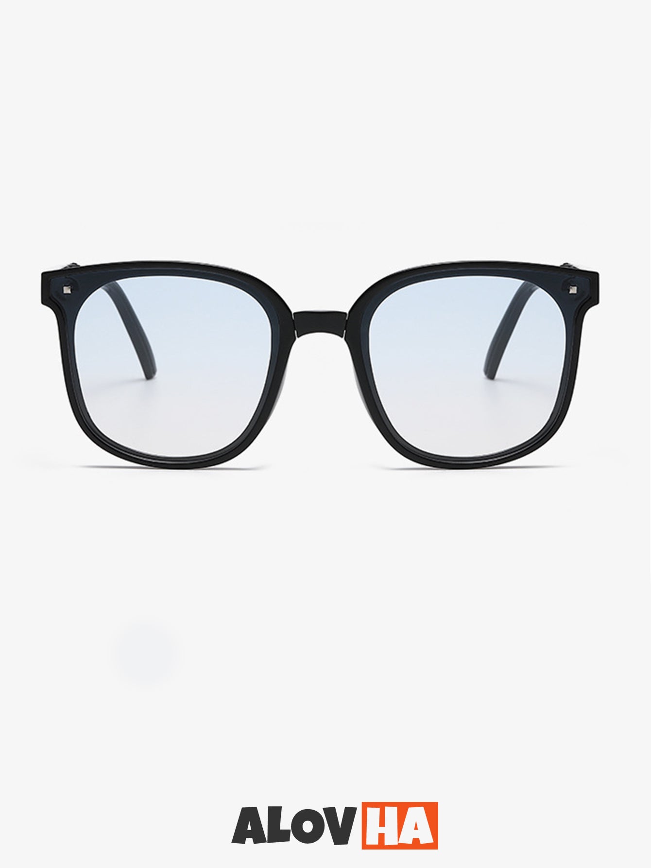 All-Match Square Black Frame Sunglasses