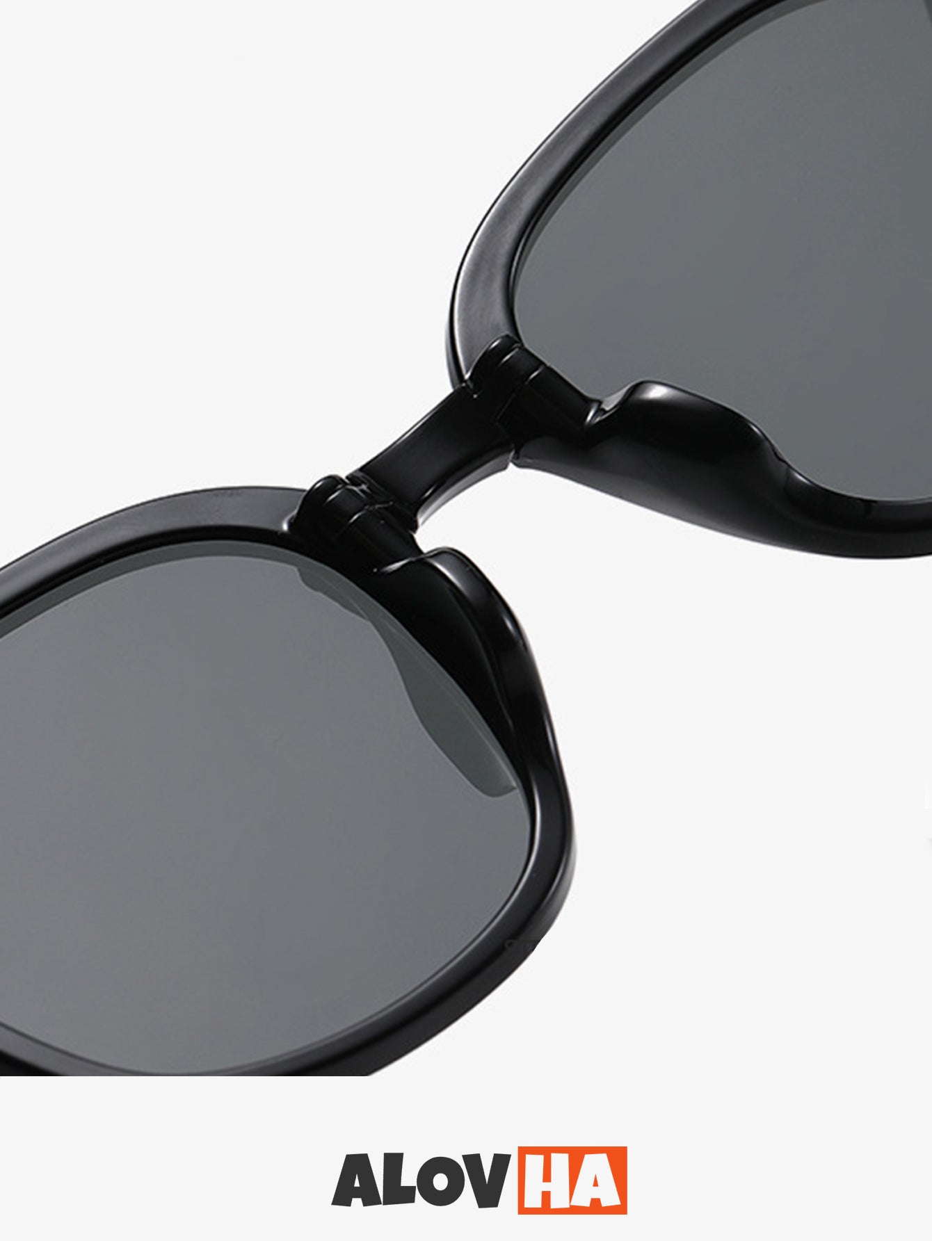 All-Match Square Black Frame Sunglasses