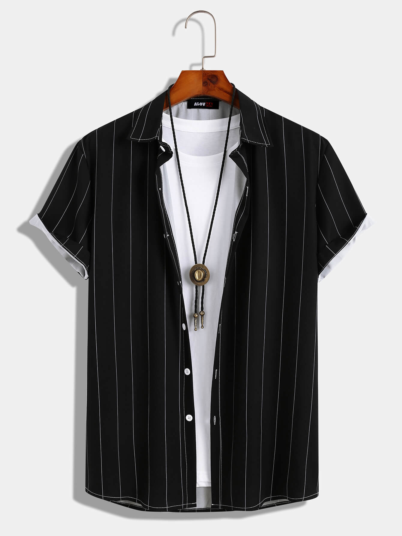 Basic Solid Line Stripe Shirt