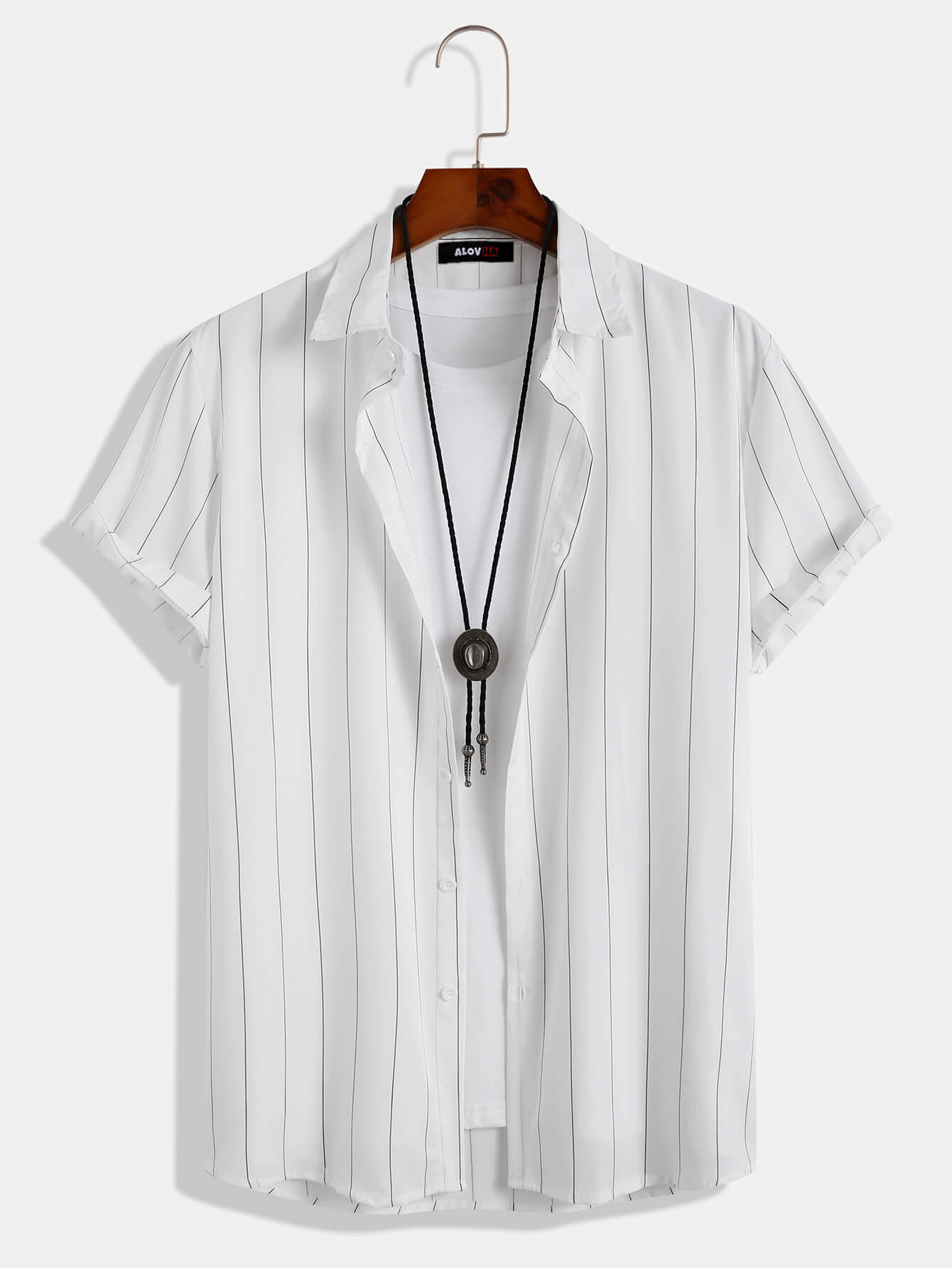 Basic Solid Line Stripe Shirt