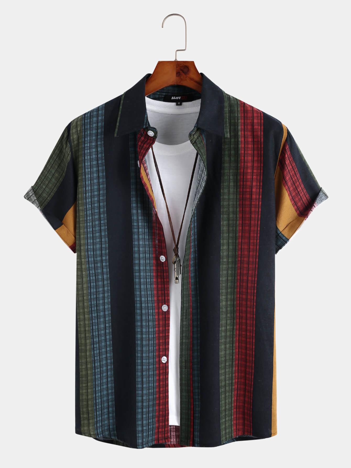 Casual Multicolor Striped Shirt