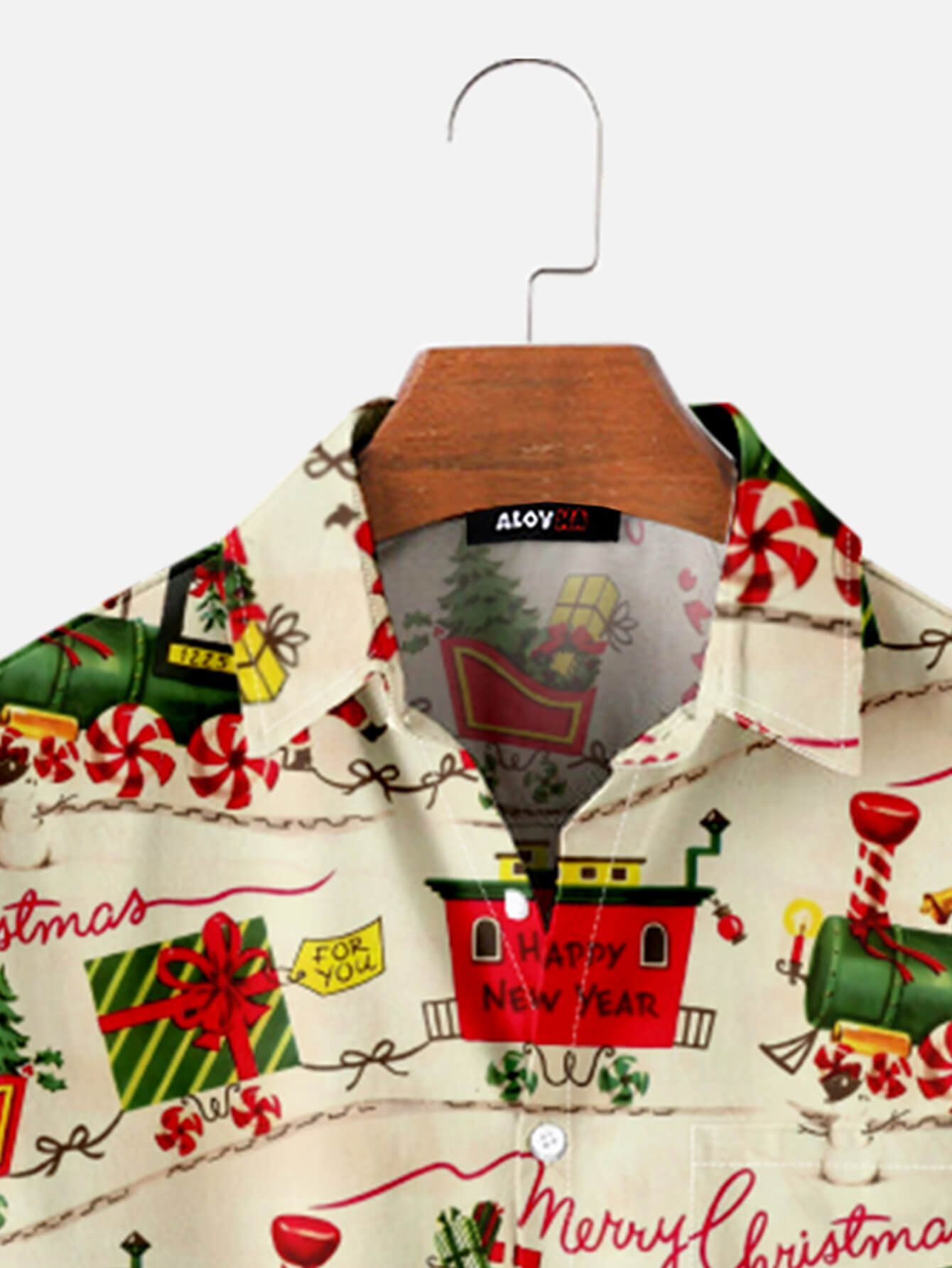 Christmas Train Lapel Shirt