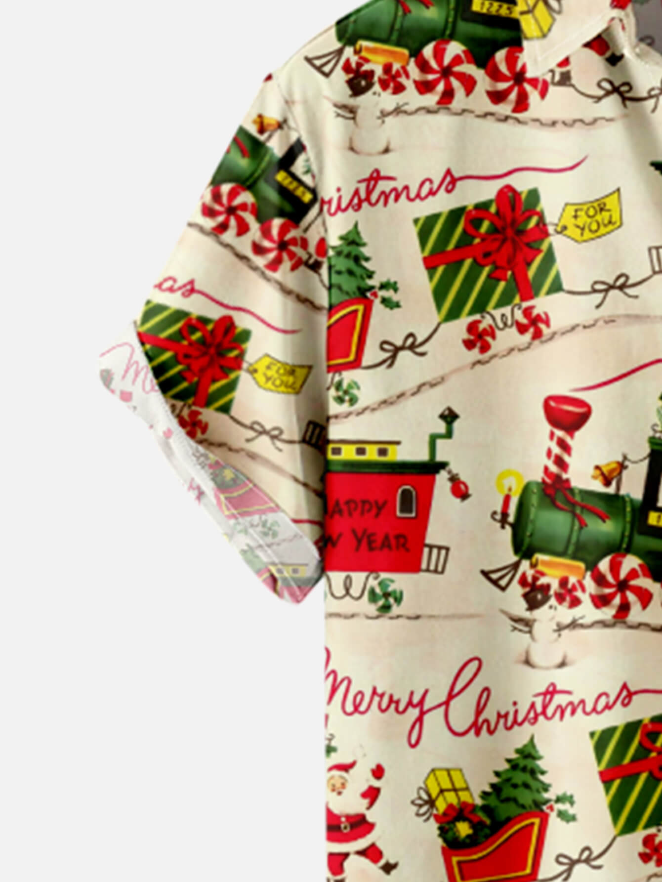 Christmas Train Lapel Shirt