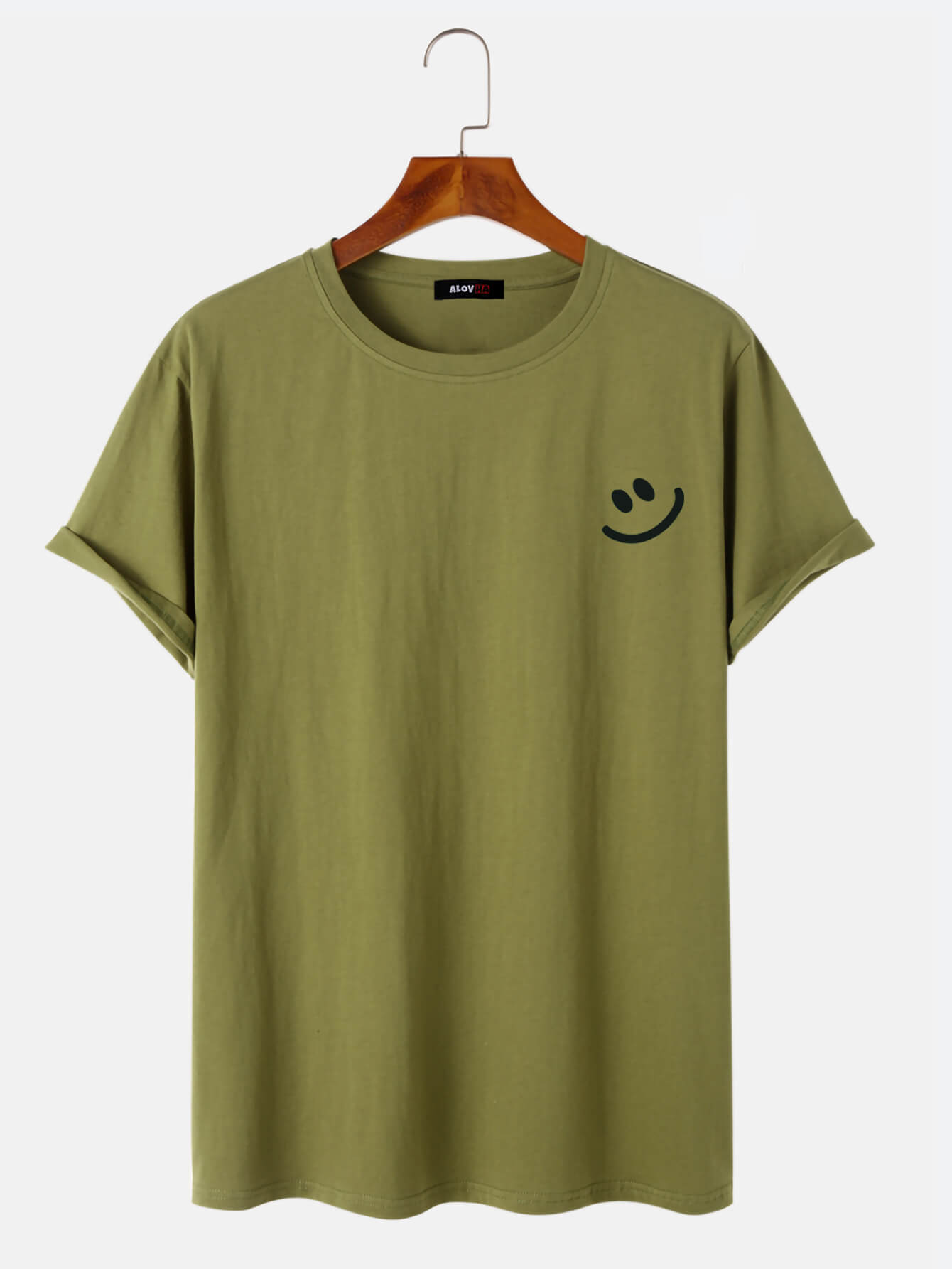 Cotton Smile Print T-Shirt