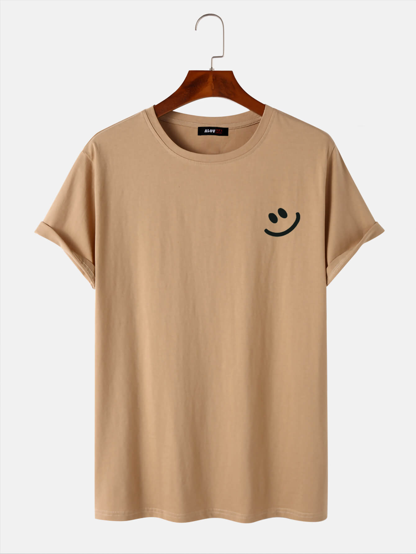 Cotton Smile Print T-Shirt