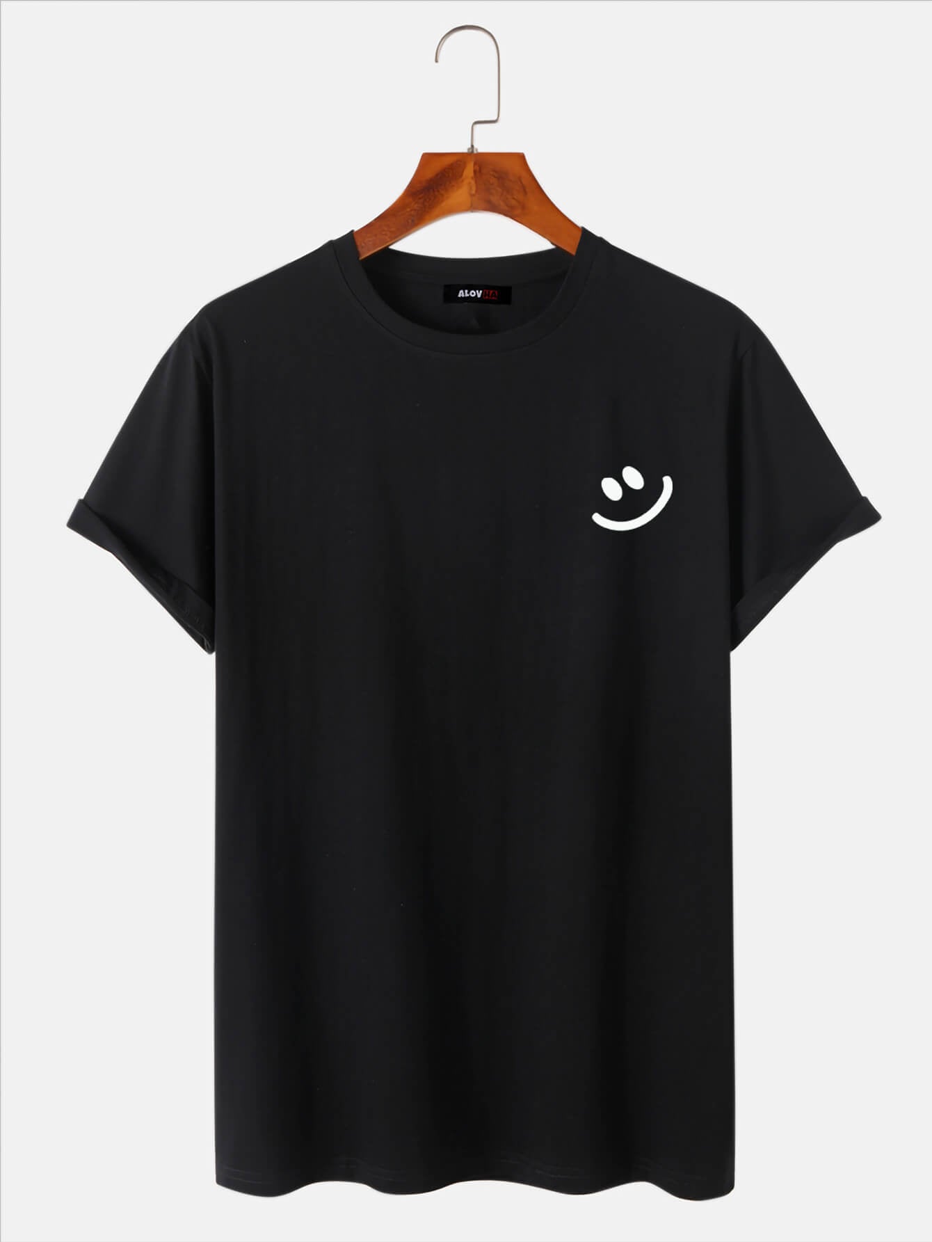 Cotton Smile Print T-Shirt