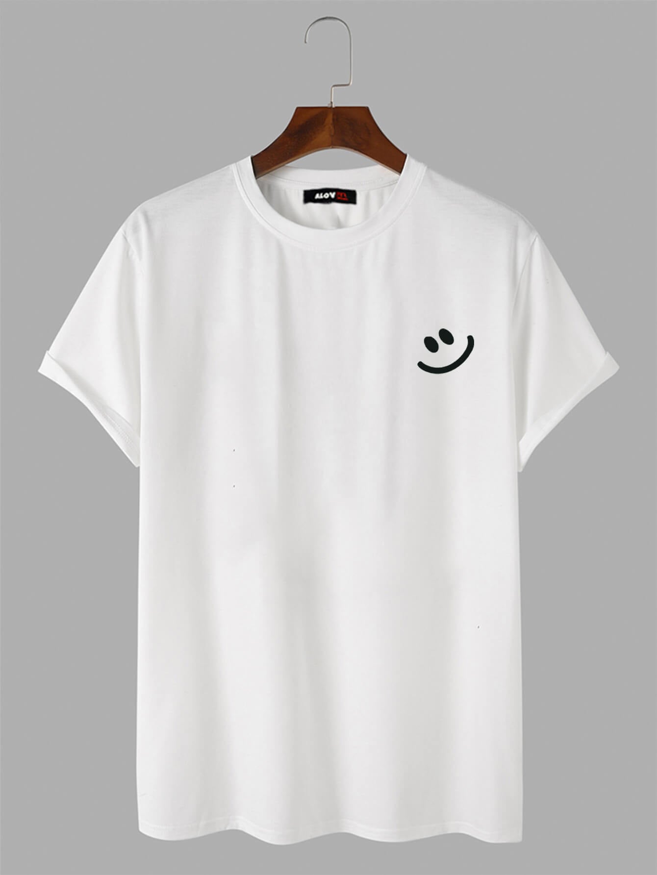 Cotton Smile Print T-Shirt