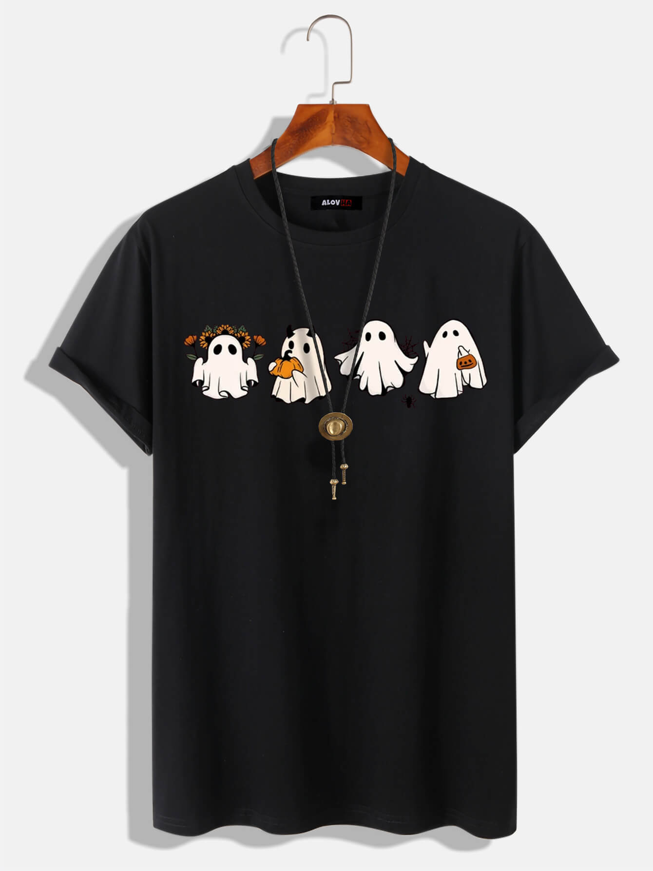 Cutie Ghost Halloween Party Cotton T-Shirt