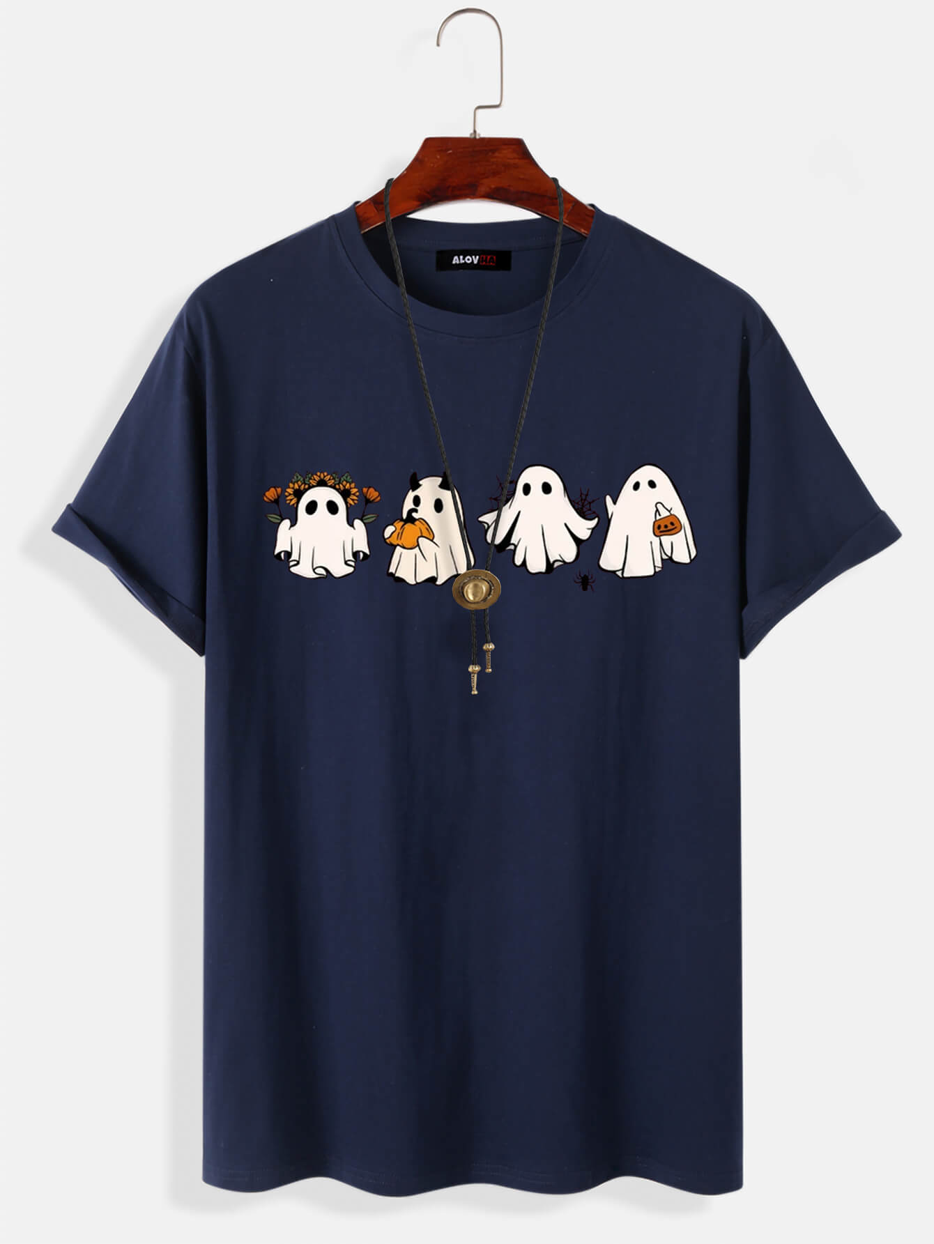 Cutie Ghost Halloween Party Cotton T-Shirt