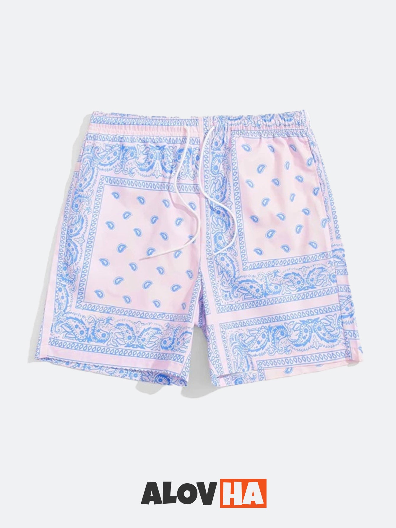 Shorts etnici con fiori di anacardio