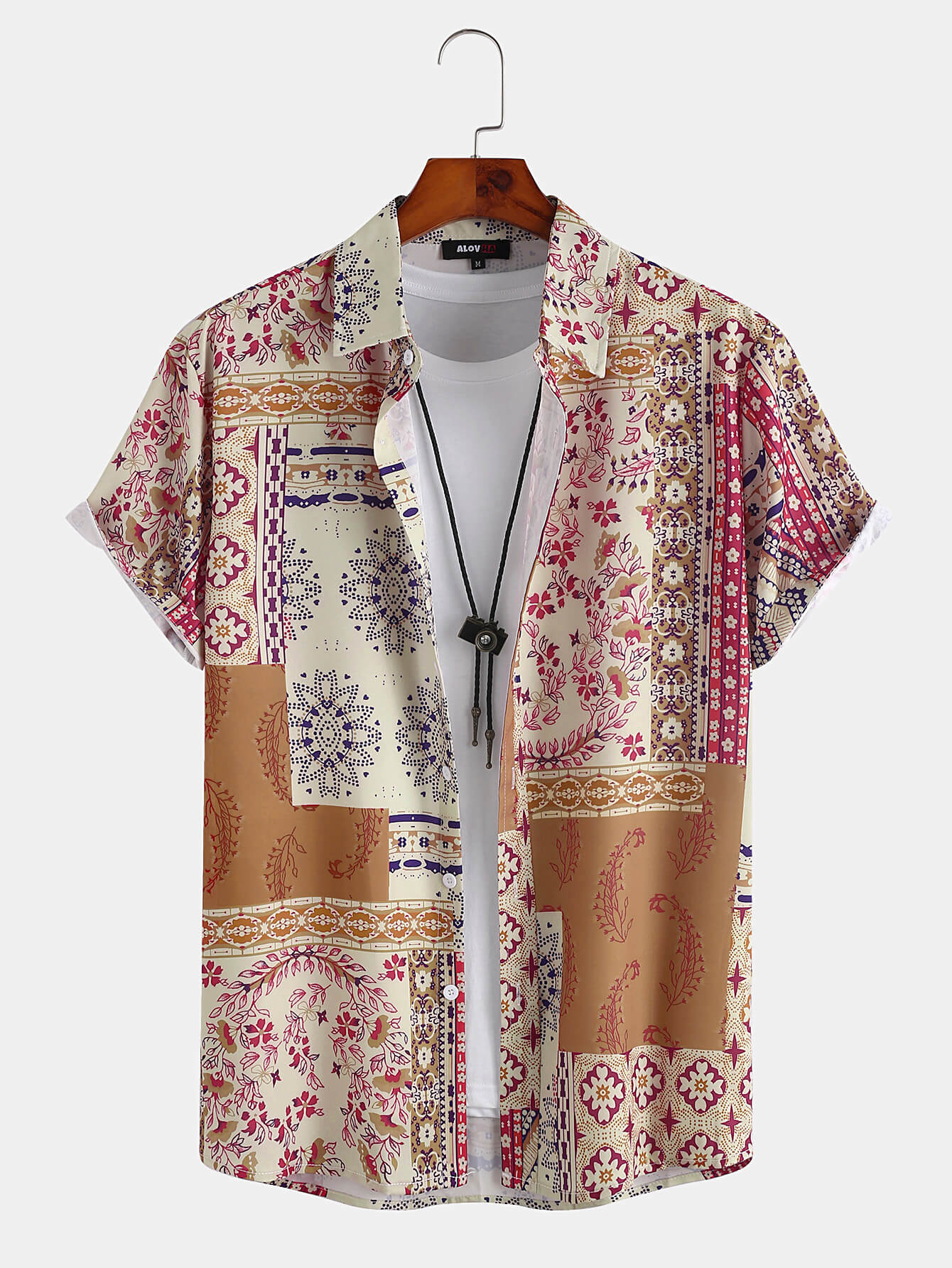 Ethnic Paisley Pattern Shirt