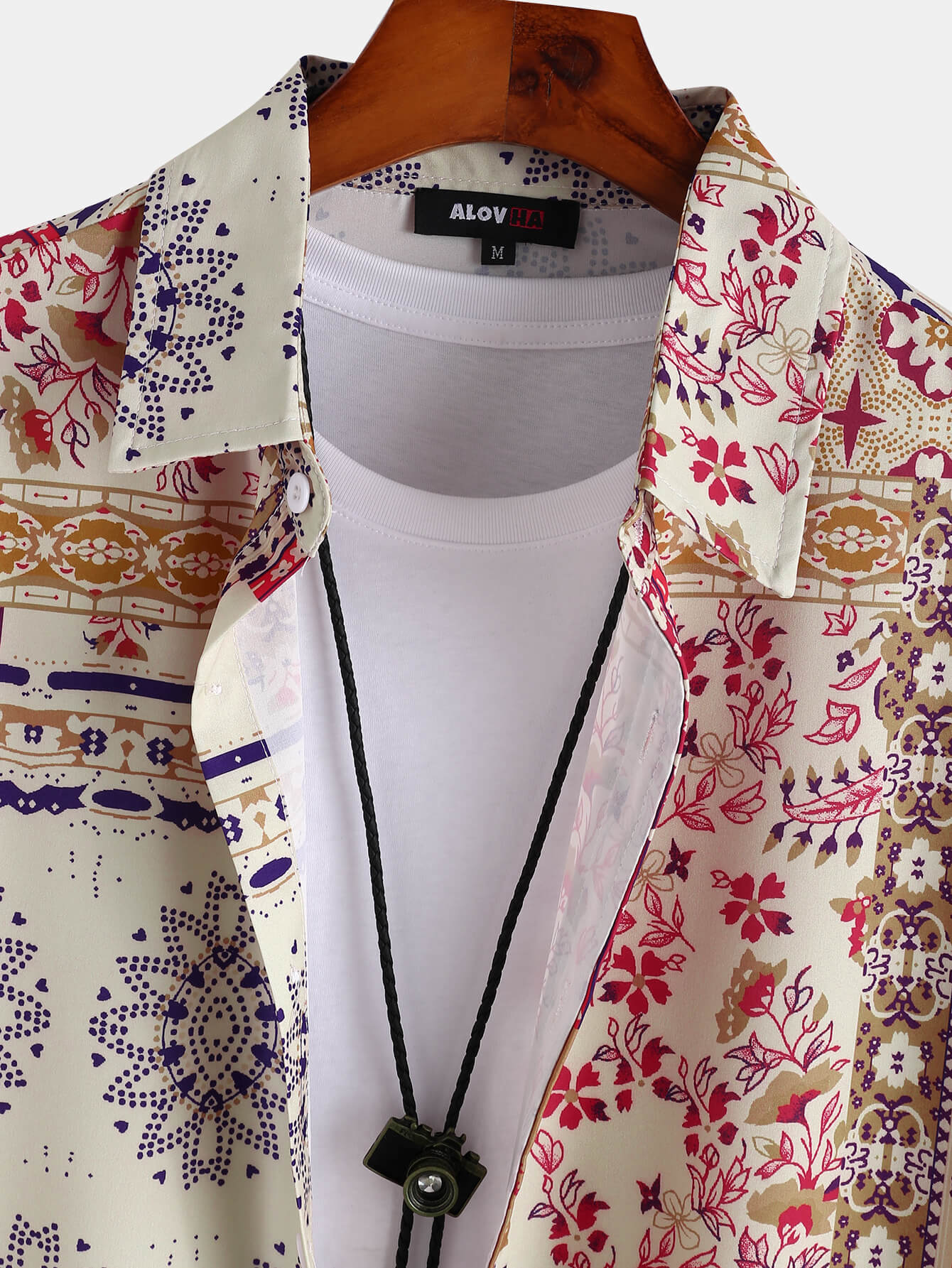 Ethnic Paisley Pattern Shirt