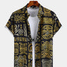 Ethnic Totem Retro Print Shirt