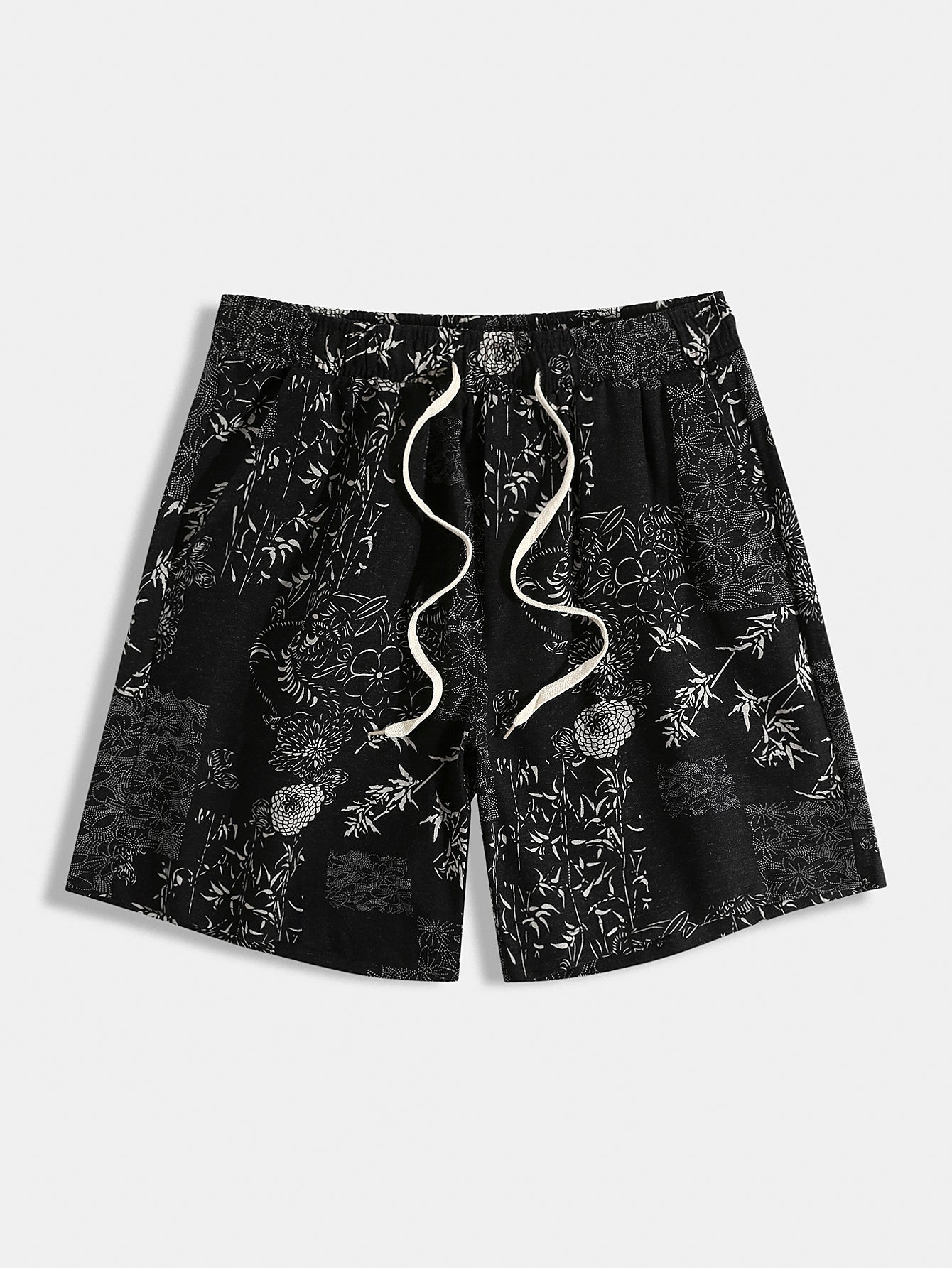 Floral Pattern Board Shorts