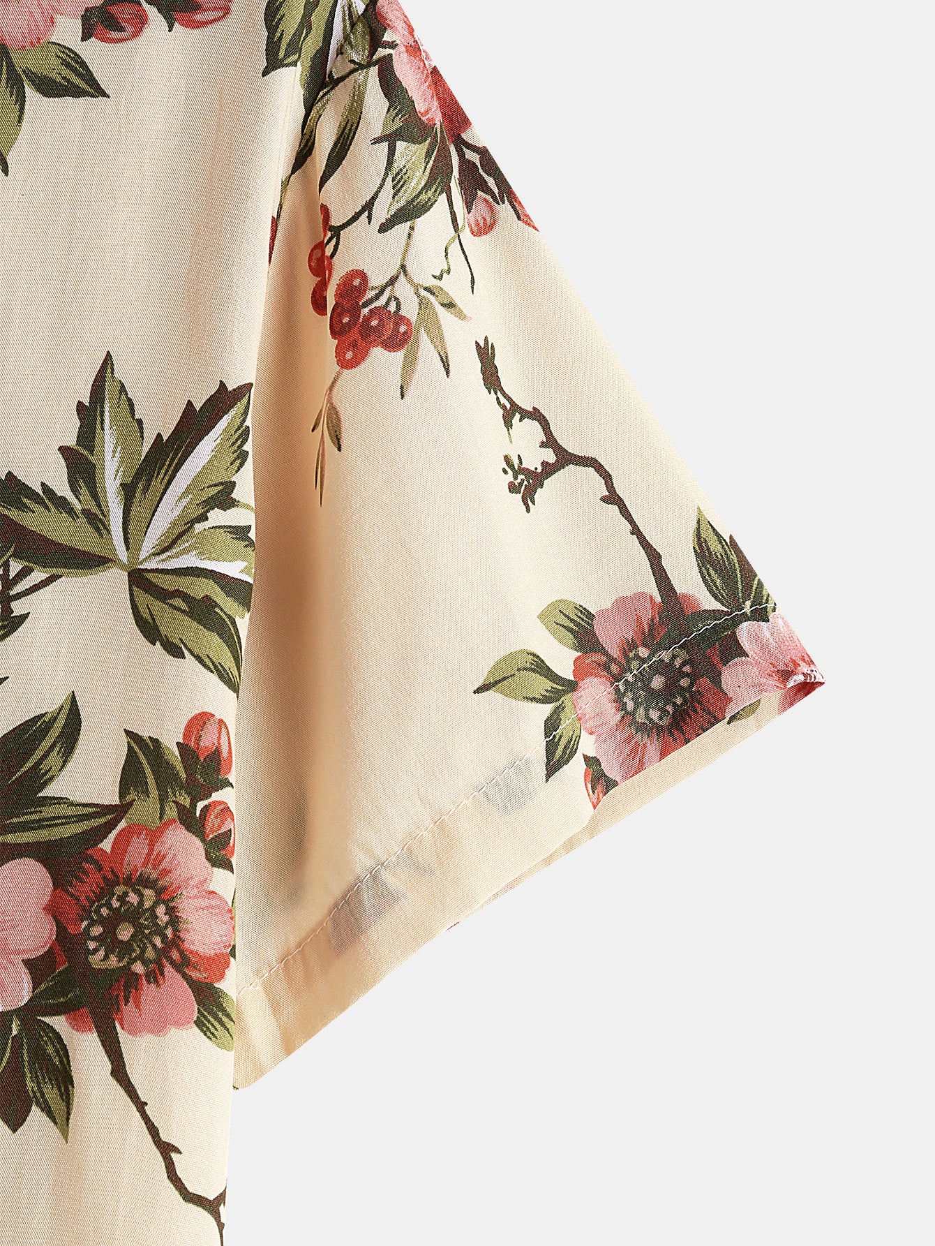 Flower Plant Print Shirt