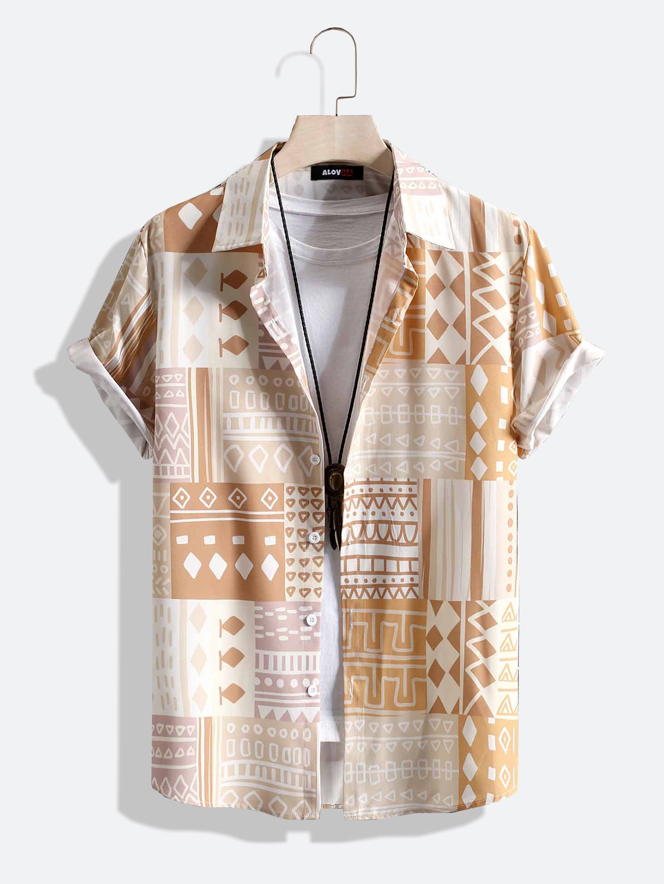 Geometric Irregular Pattern Shirt