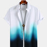 Gradient Print Casual Shirt