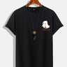 Halloween Cute Floating Little Ghost Pumpkin Pattern Cotton T-Shirt