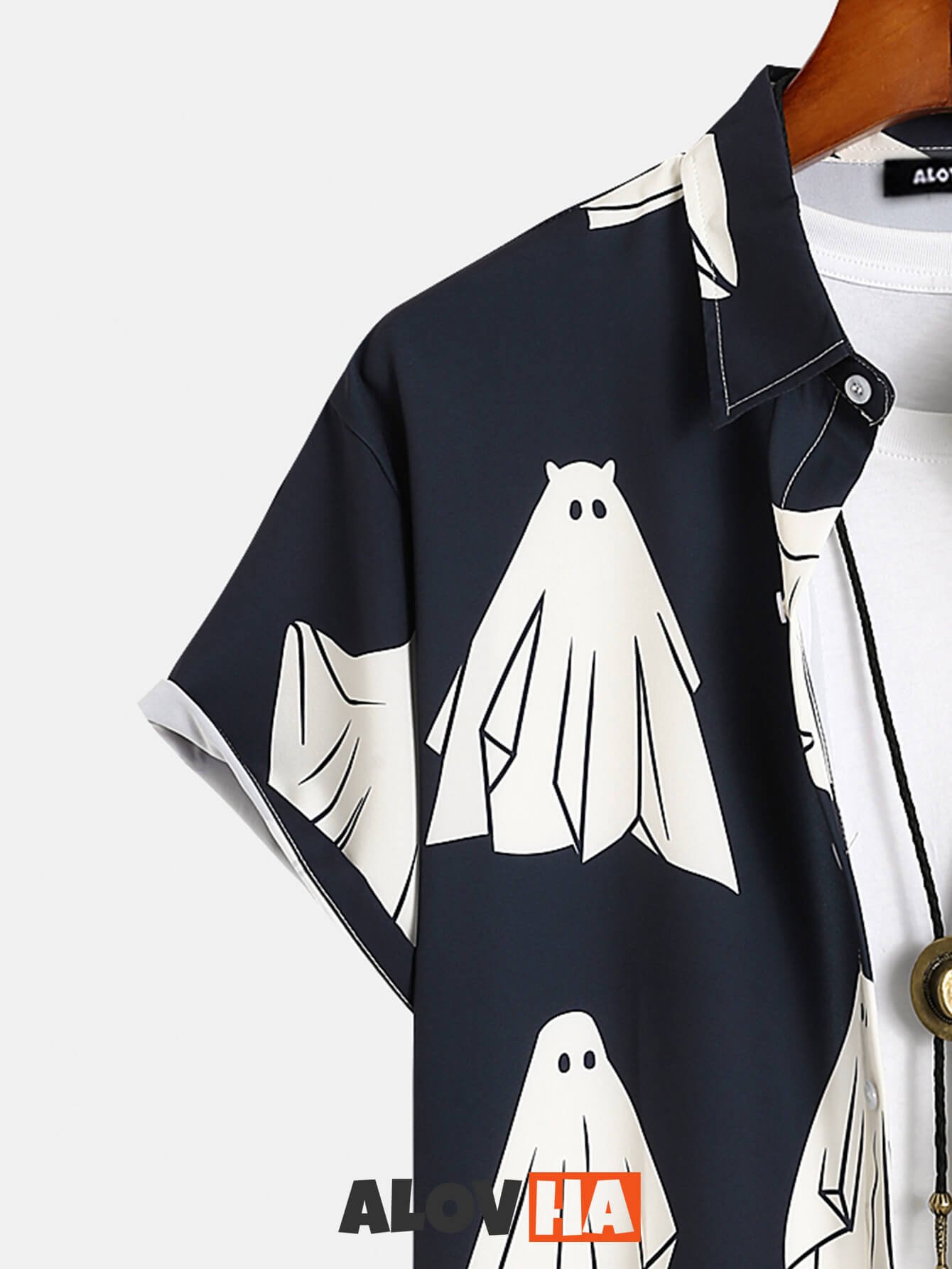 Halloween Cute Spooky Ghost Print Shirt