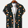 Halloween Element Pumpkin Ghost Full Print Shirt