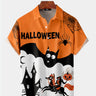 Halloween Headless Horseman Pumpkin Print Shirt