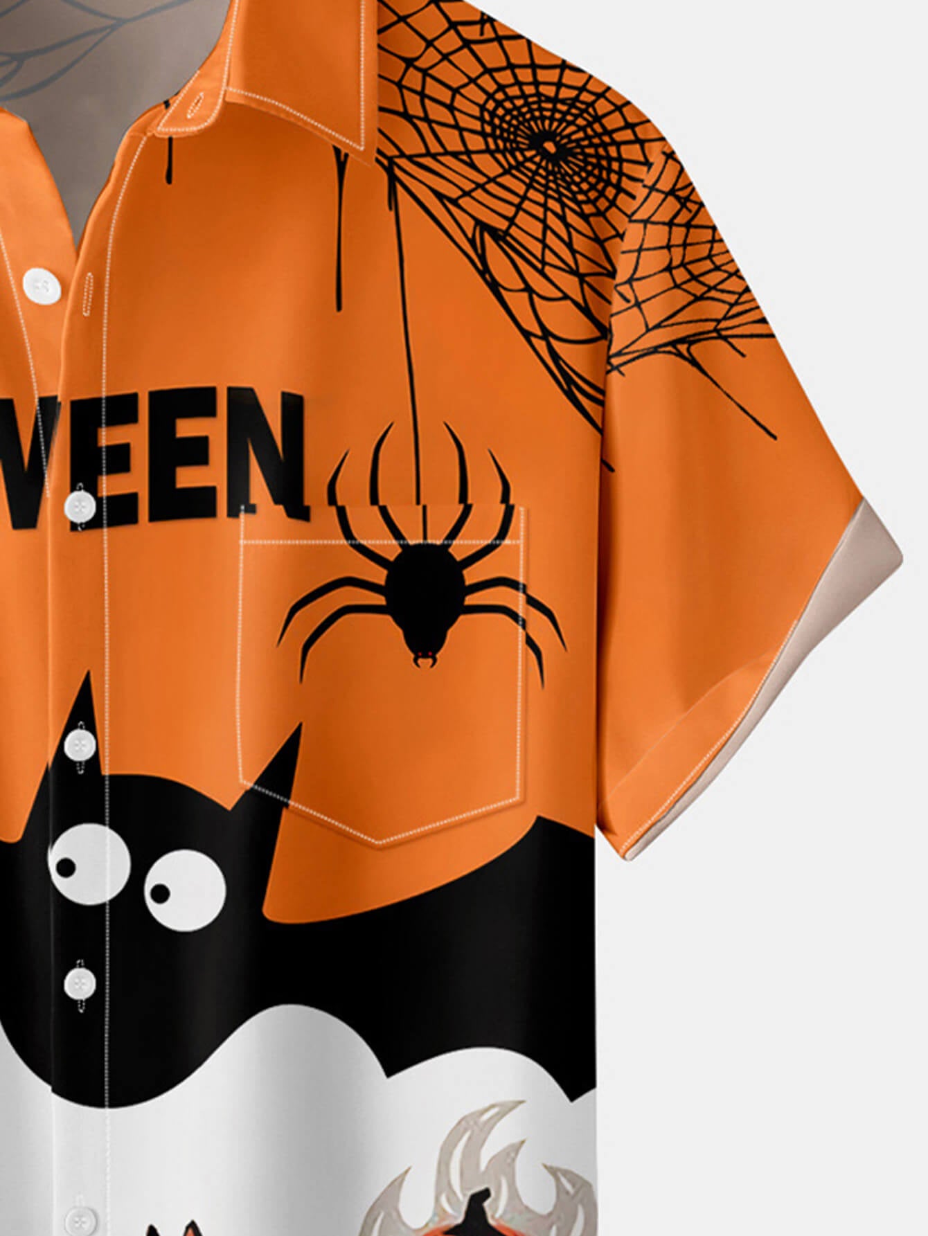 Halloween Headless Horseman Pumpkin Print Shirt