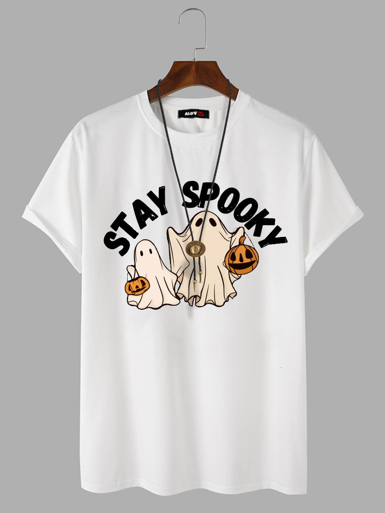 Halloween Spooky Pumpkin Cartoon Print T-Shirt