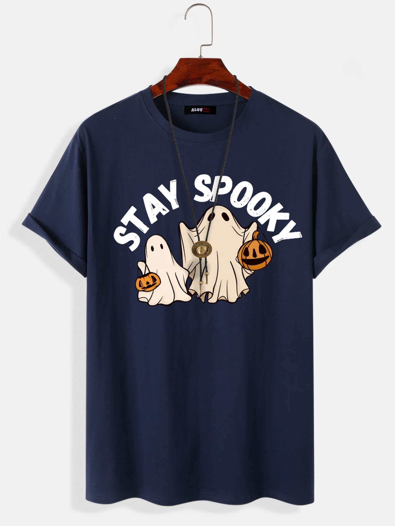 Halloween Spooky Pumpkin Cartoon Print T-Shirt