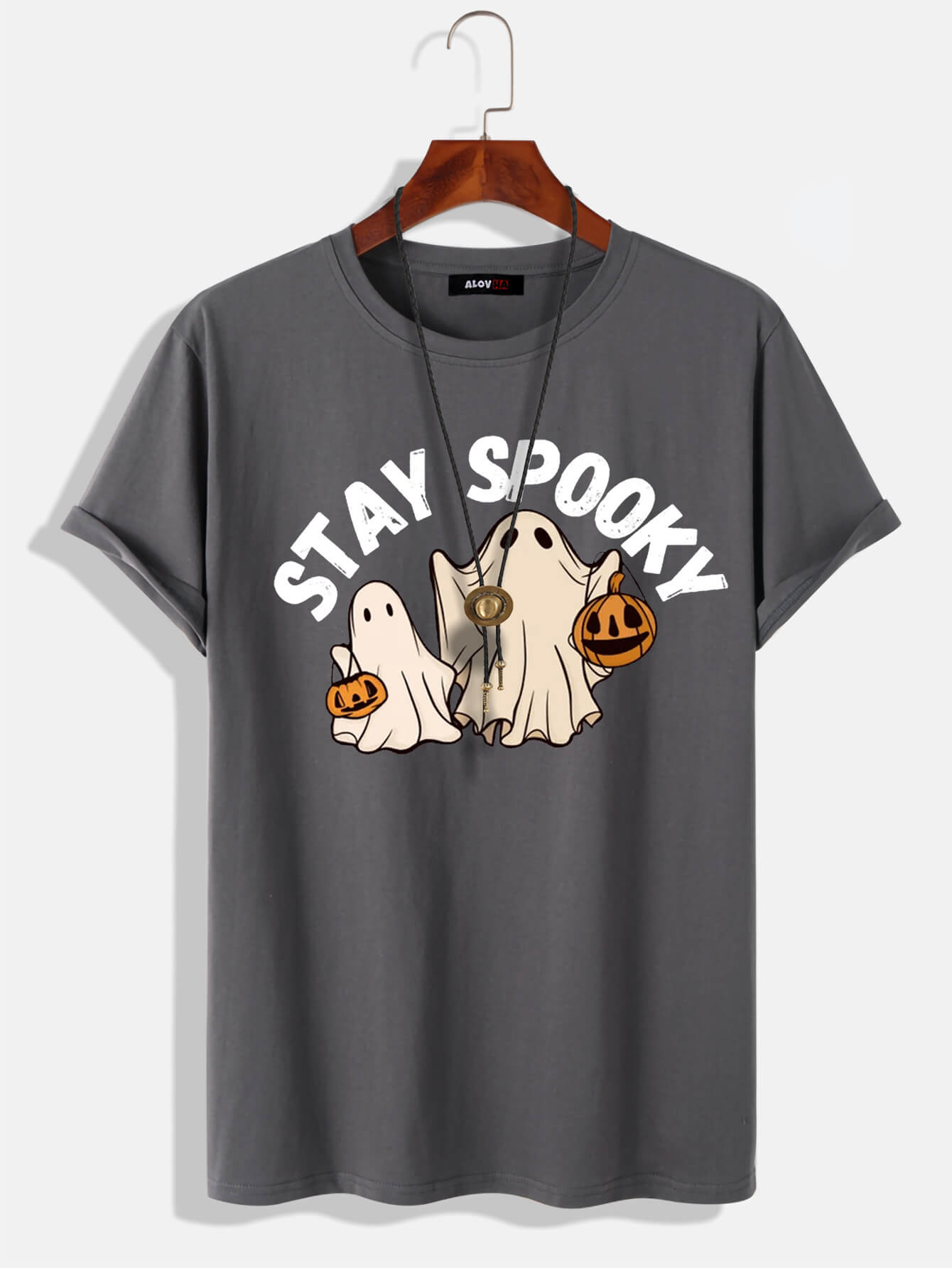 Halloween Spooky Pumpkin Cartoon Print T-Shirt