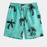 Hawaiian Cartoon Coconut Tree Print Shorts