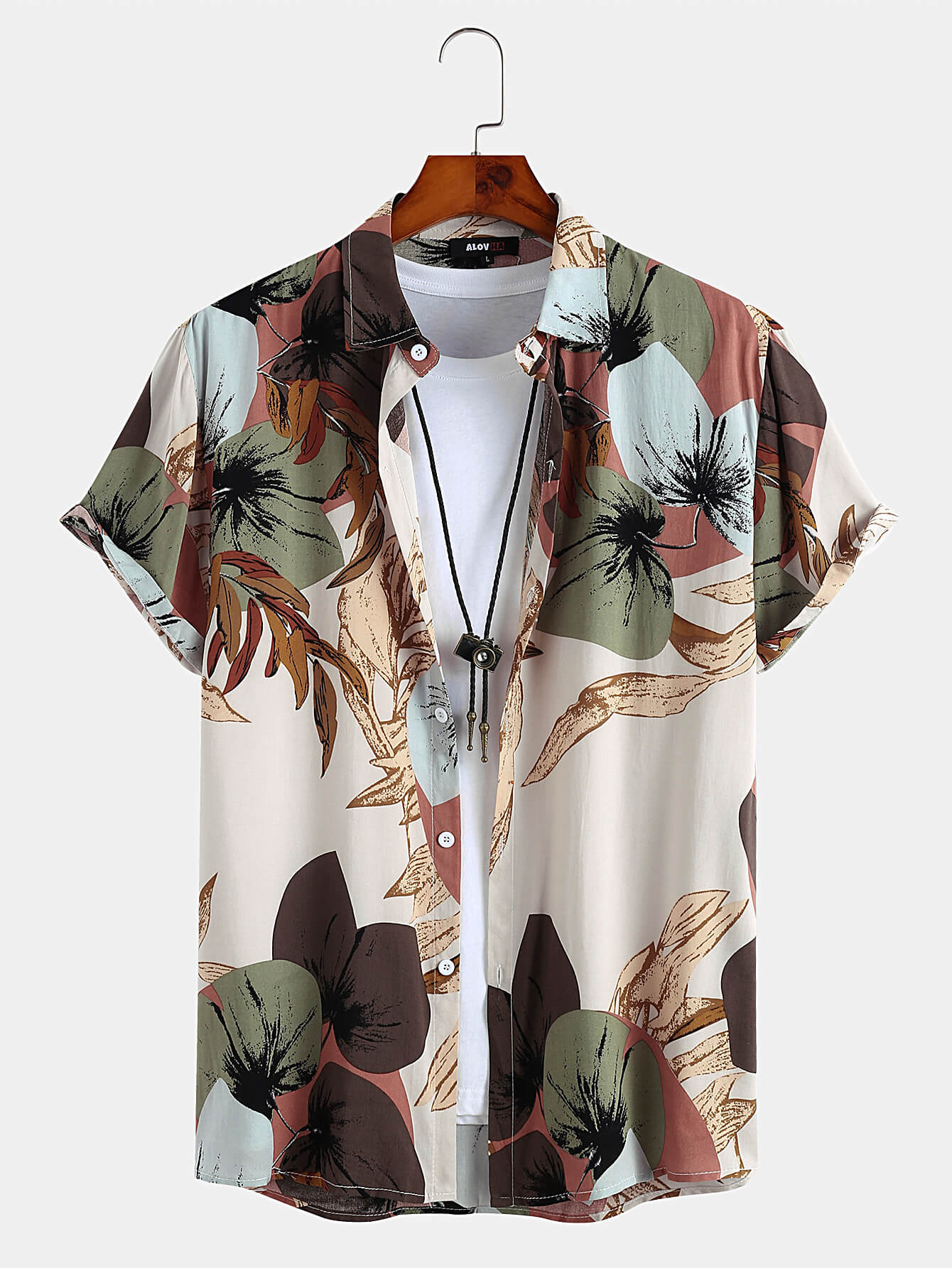 Holiday Leaf Print Shirt