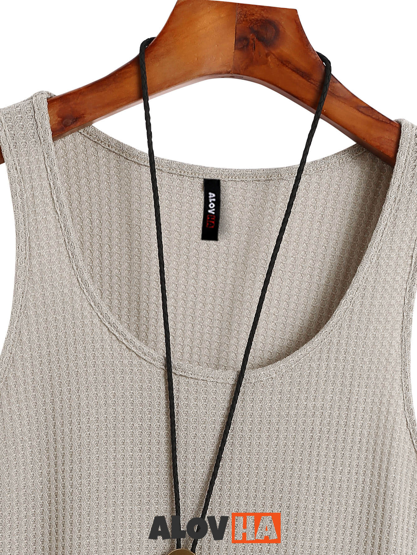 Mens Ribbed Knit Textured Plain Color Tank Top