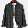 Men's Casual Flannel Trendy Check Button Cardigan Shirt