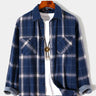 Men's Check Flannel Shirt Casual Flannel Button Long Sleeve Shirt