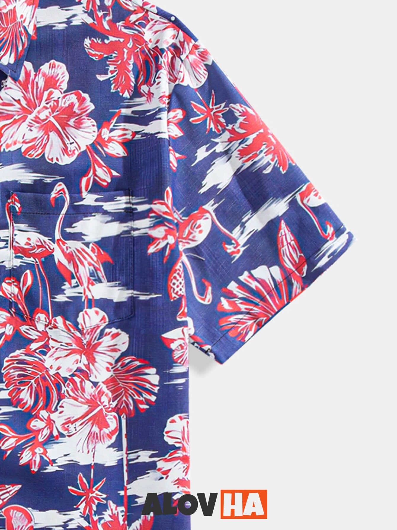 Men's Hawaiian Shirt Tropical Flavor Print Aloha Shirt – Alovha