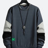 Men's Sweatshirt Pullover Round Neck Colorblock Street Long Sleeve Hoodie