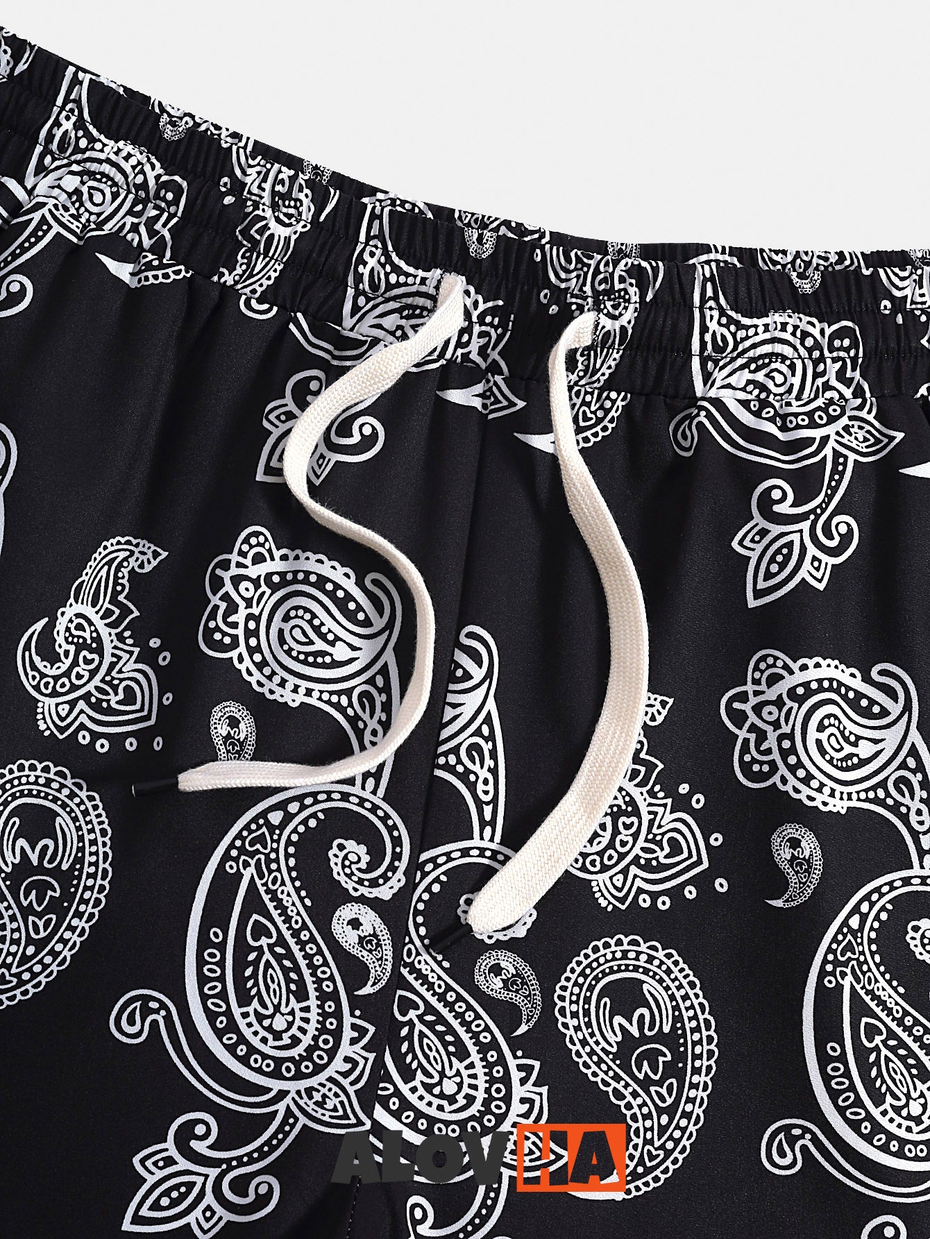 Paisley Drawstring Shorts