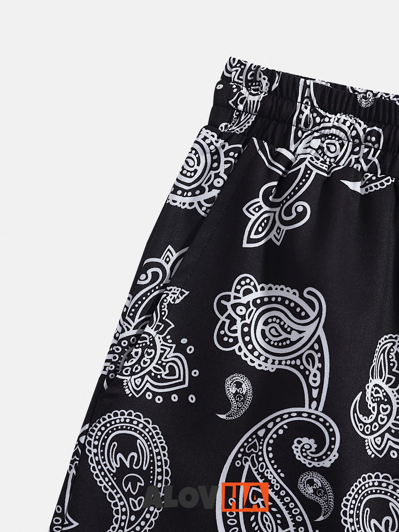 Paisley Drawstring Shorts