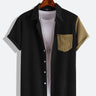 Relaxed Color Contrast Pocket Corduroy Shirt